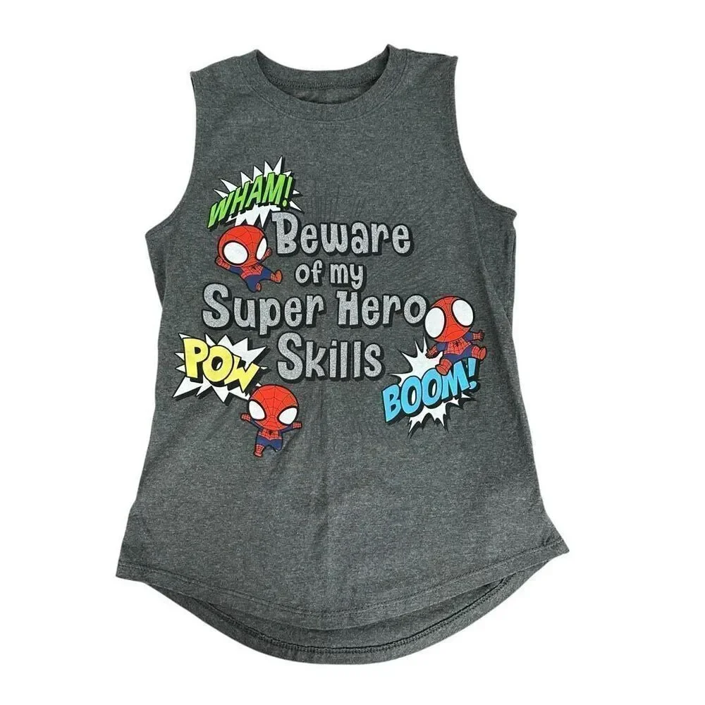 Disney Girls Spiderman Super Hero Tank size Medium 7/8